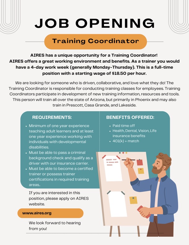 Work at AIRES as a Training Coordinator